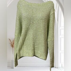 Shimmering Olive Women's Sweater